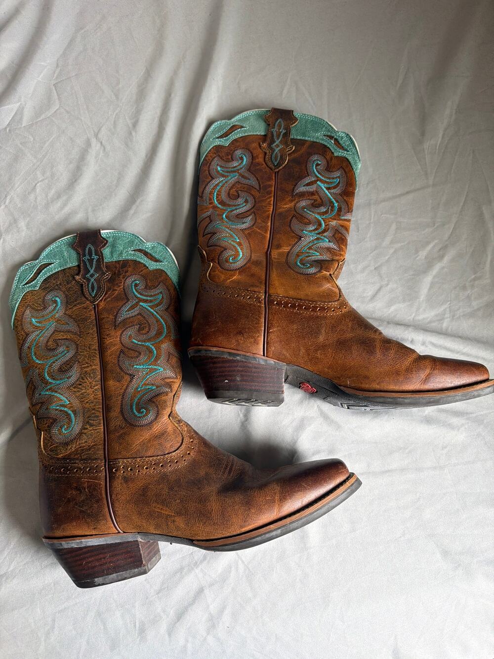 Justin Ladies Boots SVL311 12 Sevana Brown cowboy boots size 10.5